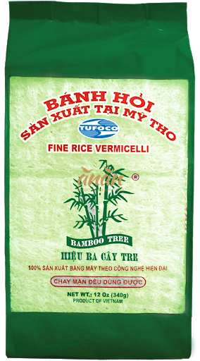 Fine Rice Vermicelli Pandan 400g - Bánh Hỏi