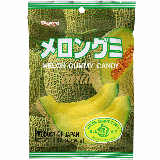 Kasugai Gummy Candy Hami Melon 107g.