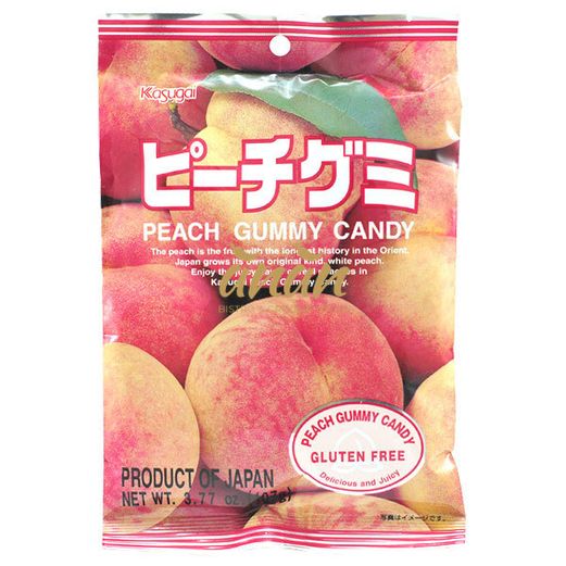 Kasugai Gummy Candy Peach 107g.