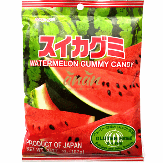 Kasugai Gummy Candy Watermelon 107g.