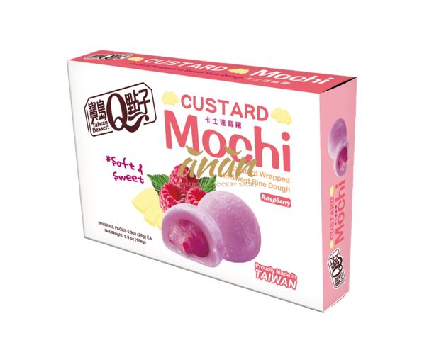 Mochi Custard Raspberry Fruit 168g.