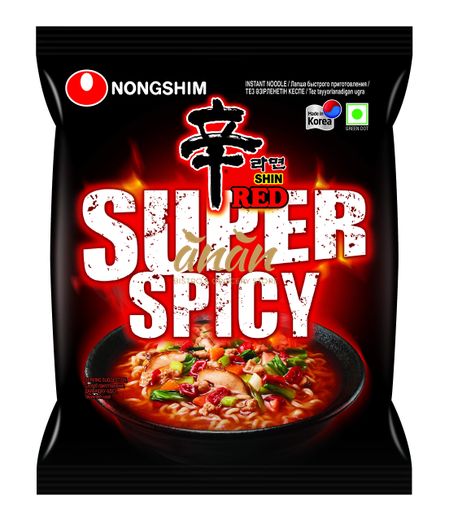 Super Spicy Noodle Shin Red 120g.