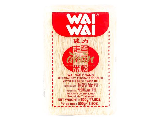 WaiWai Vermicelli 500g - Tenké Ryžové Rezance